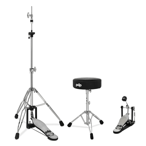 PDP 3pc 700 Series Hardware Pack - Throne, Kick Pedal & Hi-Hat Stand Suit Roland V-Drums
