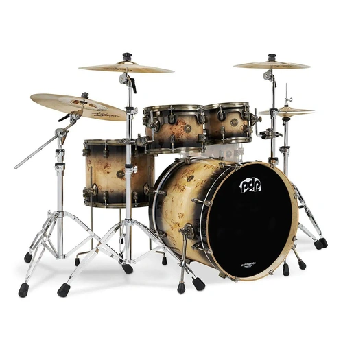 PDP Concept EX 22" 5pc Drum Kit - Mapa Burl Inc Hardware and Snare