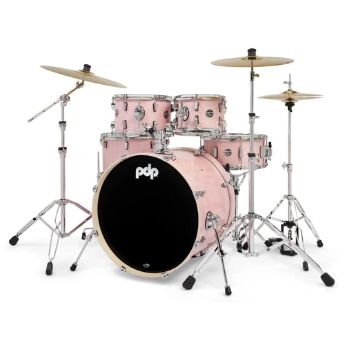 PDP Mainstage 5 Pce Drumkit Pale Rose c/w Hardware & Paiste Cymbals