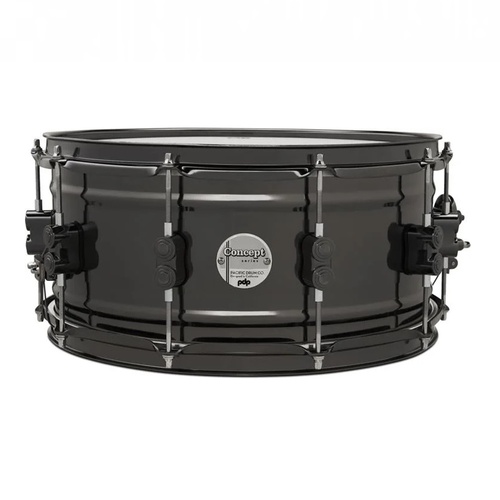 PDP Concept Series Black Nickel over Steel Snare with Chrome Hardware 6.5 X 14