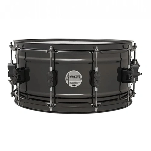 PDP Concept Series Black Nickel over Steel Snare with Chrome Hardware 6.5 X 14