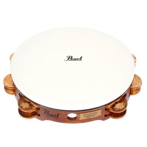 Pearl PETM-1018CP Tambourine Concert Beryllium Copper Jingles With Bag
