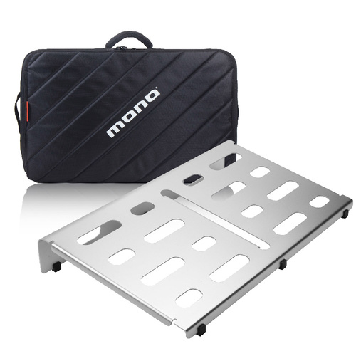 MONO Cases Pedalboard Medium + Tour Accessory Case 2.0 silver PFX-PB-M-BDL