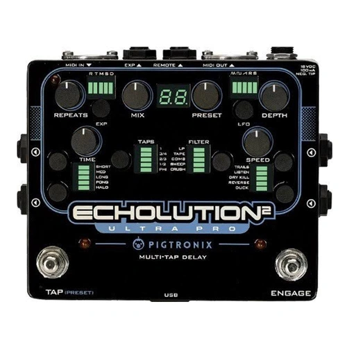Pigtronix Echolution 2 Ultra Pro Delay Guitar effects pedal