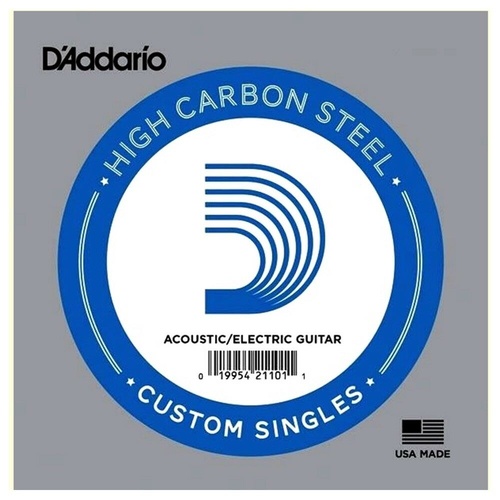 10 x D'Addario PL019 Single Plain Steel .019 Acoustic or Electric Guitar Strings