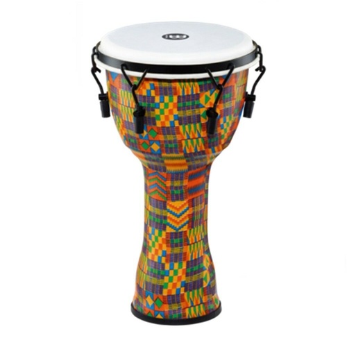 Meinl Percussion Mechanically Tuned Djembe Synthetic Head 10" - Kenyan Quilt