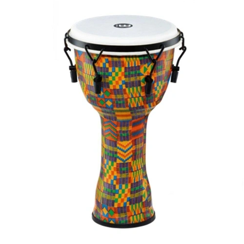 Meinl Percussion Mechanically Tuned Djembe Synthetic Head 10" - Kenyan Quilt