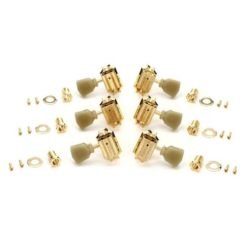 Gibson Accessories Vintage Tuning Machine Heads - Gold  w/Pearloid Buttons
