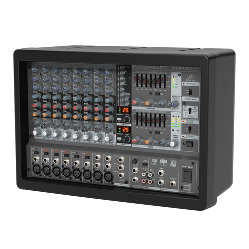 The Behringer Ultra-Compact 1600-Watt 10-Channel Europower PM1680S Powered Mixer