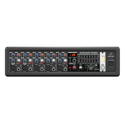 The Behringer Ultra-Compact 500-Watt 5-Channel Europower PMP550M Powered Mixer
