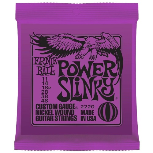 Ernie ball 2220 Power Slinky Electric guitar strings  11- 48  
