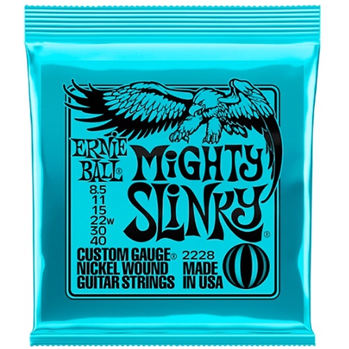 Ernie Ball Mighty Slinky 2228 (8.5-40) Nickel Wound Electric Guitar Strings