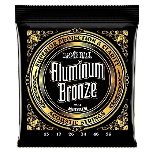 Ernie Ball 2564 Aluminum Bronze Acoustic Guitar Strings - .013 -.056 Medium