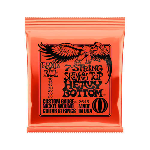 Ernie Ball 2615 7-String Nickel Wound Electric Guitar String - .010-.062 