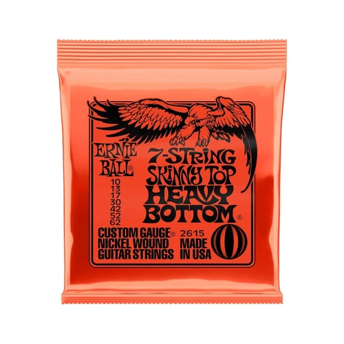 Ernie Ball 2615 7-String Nickel Wound Electric Guitar String - .010-.062 