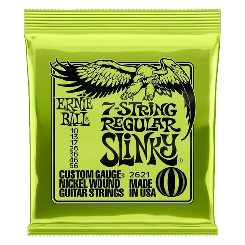 Ernie Ball 7-String Regular Slinky Nickel Wound Set, .010 - .056 , 2620
