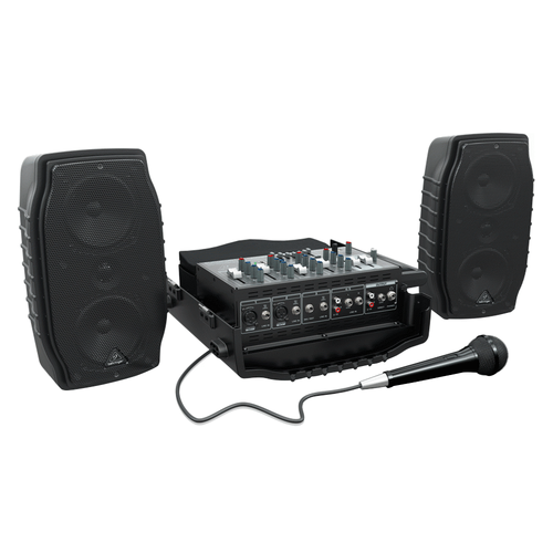 The Behringer Ultra-Compact 200-Watt 5-Channel Europort PPA500BT Compact PA