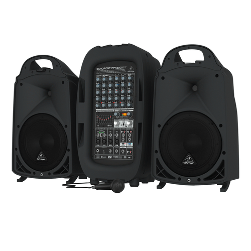 The Behringer Ultra-Compact 2000-Watt 8-Channel Europort PPA2000BT Compact PA