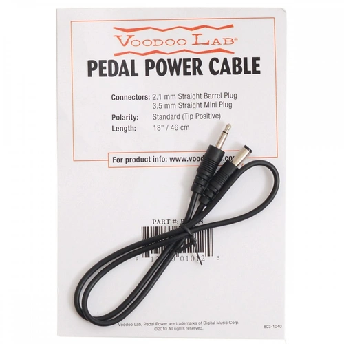 Voodoo Lab PPMIN 3.5mm Mini Jack Straight Plug Power Cable