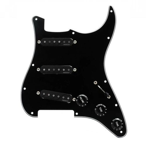 Fishman Fluence Stratocaster Loaded Pickguard - Black