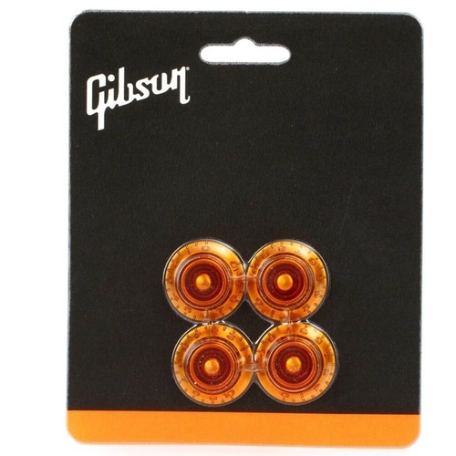 Gibson Gear PRHK-030 Top Hat  knobs (4) / Vintage Amber