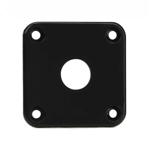 Gibson Les Paul Jack Plate Output JACK PLATE - Black Plastic