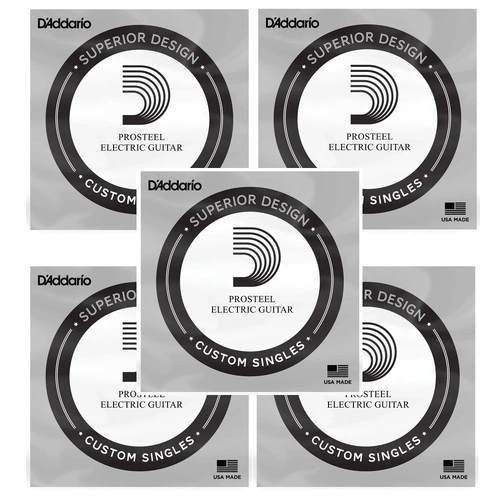 5 x D'Addario PSG026 ProSteels Electric Guitar  One Single String, .026  Wound