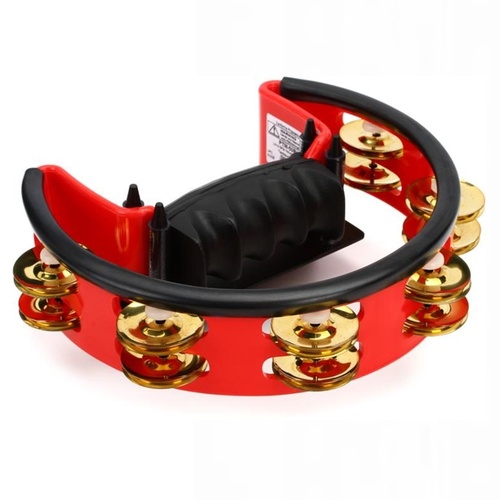 Pearl PTM-50BHR Ultra Grip Adjustable Volume Ergonomic Brass Tambourine 