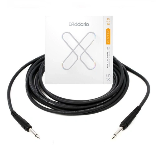 D'Addario XSE1046 Electric Guitar Strings c/w 20-foot Instrument Cable 