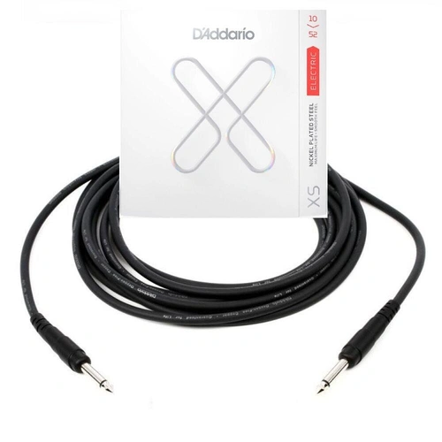 D'Addario XSE1052 Electric Guitar Strings c/w 20-foot Instrument Cable