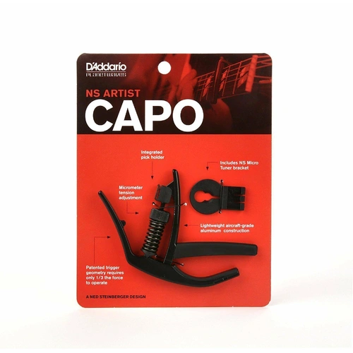 D'Addario Planet Waves NS Artist Capo Acoustic / Electric Guitar Capo