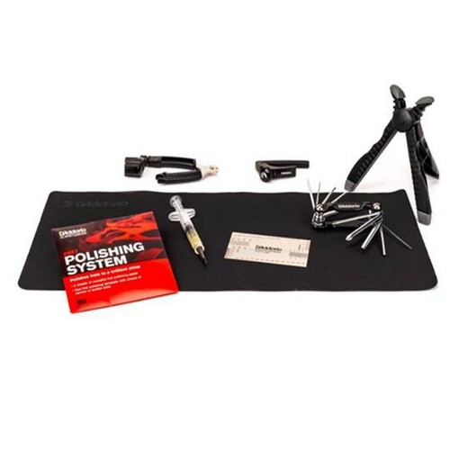 D'Addario PW-EGMK-01 Electric Guitar Maintenance Kit Pro  String winder Capo