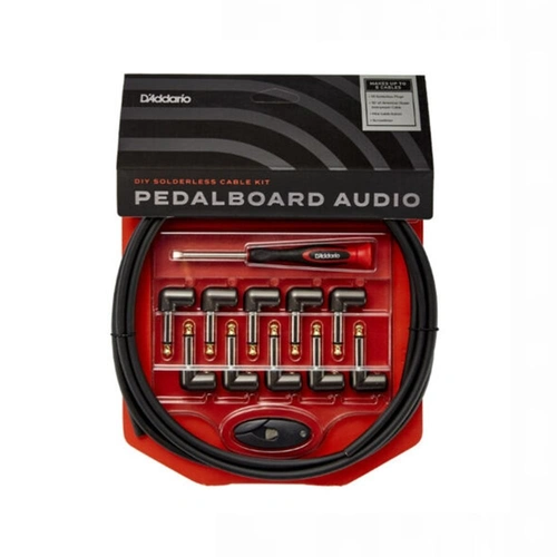 D'Addario DIY Solderless Guitar Pedalboard Cable Kit Patch PW-GPKIT-10