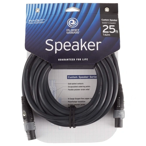 D'Addario Planet Waves SpeakOn Speaker Cable PW-SO-25 Custom Series 25 foot