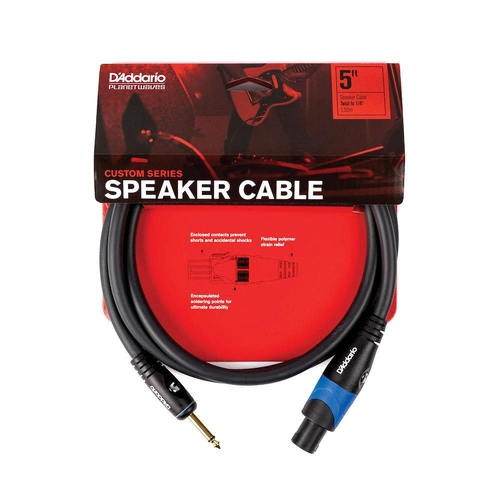 D'Addario Custom Series Twist Connector to 1/4" Speaker Cable