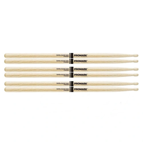 Promark Shira Kashi Oak 2B Wood Tip drumstick - PW2BW 3 Pairs