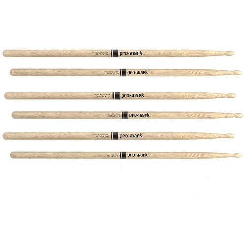 3 x Promark PW7AW Japanese Shira Kashi White Oak 7A Wood 3  Pairs