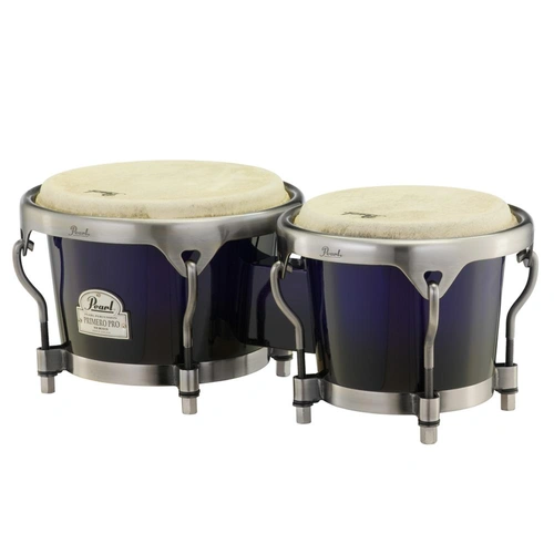 Pearl Percussion Primero Pro Series Wood Bongos 7in + 8.5in Midnight Fade
