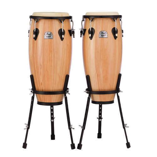 Pearl Percussion Primero Series Wood Conga Set 10" & 11" Natural 
