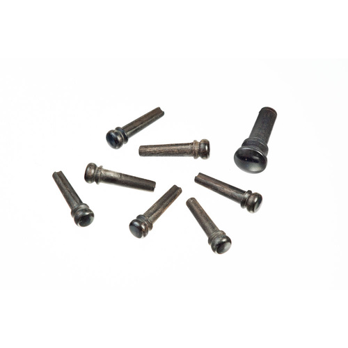 D'Addario Ebony Bridge Pins with End Pin Set, Ebony