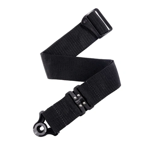 Planet Waves by D'Addario 25HYB00 Hybrid Leather Guitar Strap - Black