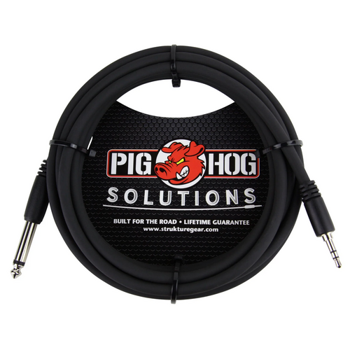 Pig Hog 10ft 3.5mm TRS to 1/4 Mono Cable