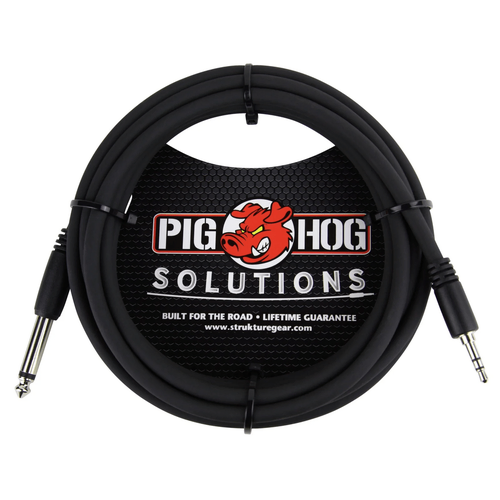 Pig Hog 10ft 3.5mm TRS to 1/4 Mono Cable