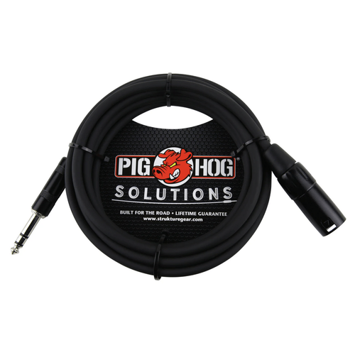 Pig Hog 10ft TRS(M)-XLR(M) Balanced Cable