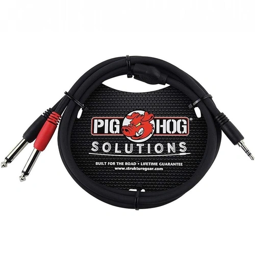 Pig Hog Solutions | TRS(M) - Dual 1/4" | 3ft Insert Cable | PYIC03