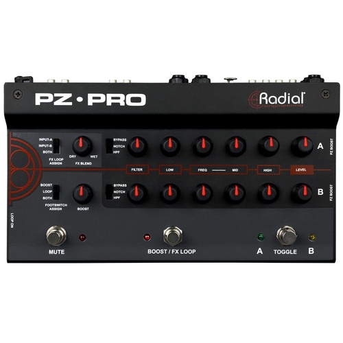 Radial PZ-Pro 2-Channel Acoustic Preamp and DI with Phantom Power