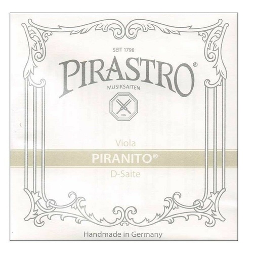 Pirastro Piranito Viola Single D String 3/4  Medium fits 14 - 15"