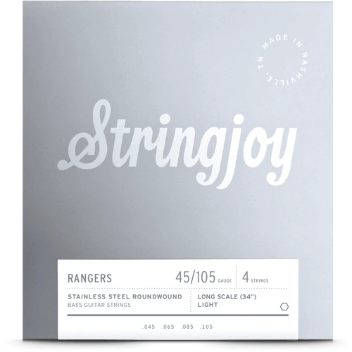 Stringjoy Rangers 45-105 Long Scale Stainless Steel Bass Guitar Strings