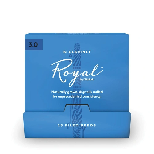 Royal by D'Addario Bb Clarinet Reeds, #3.0, 25-Count Single Reeds