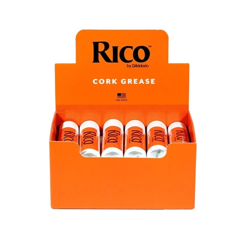 Rico Premium Woodwind Cork Grease Pack of 12 for clarinet Saxophone Oboe Bassoon